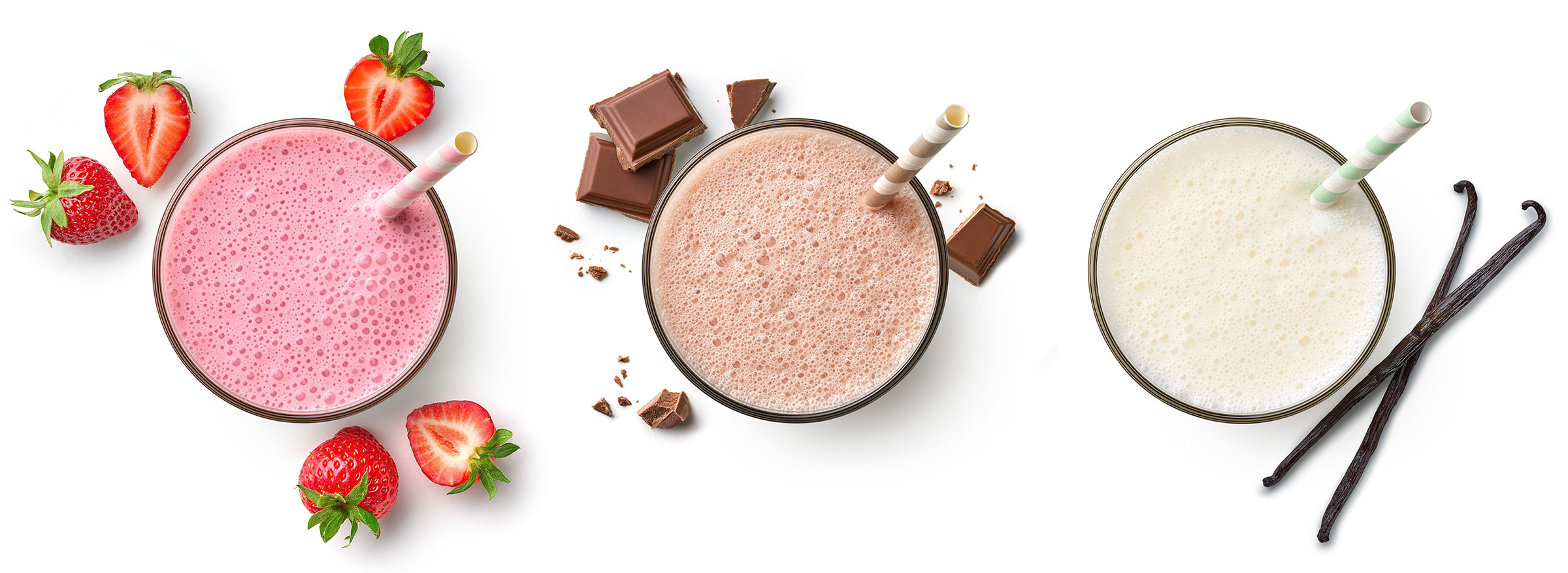 Various flavors of powdered sports supplements available for custom blending manufacturing by Vitaquest