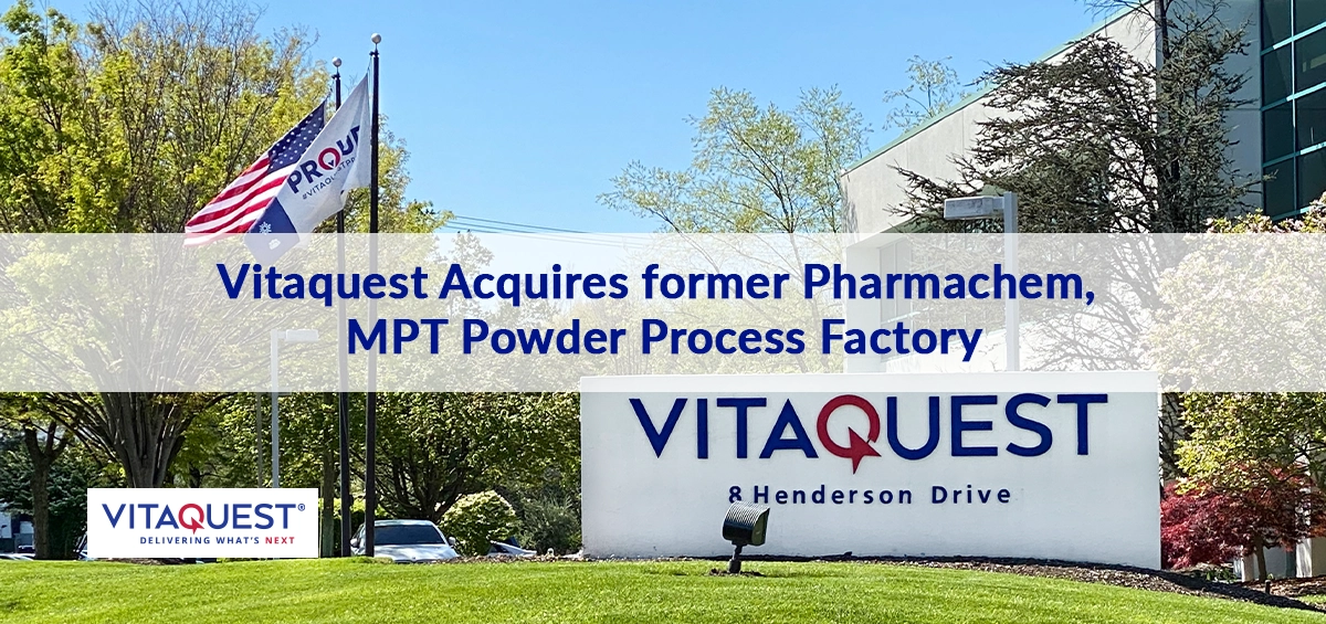 Blog headline overlaid on image of Vitaquest sign at 8 Henderson Drive